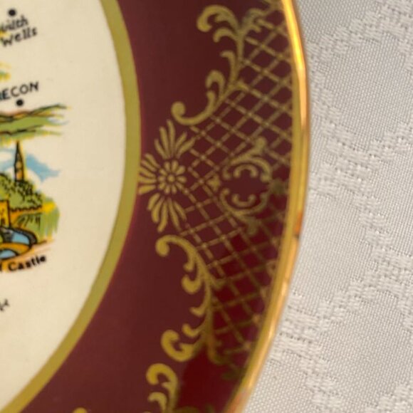 South Wales Falcon Ware Decorative Map Plate - Picture 5 of 10